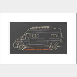 Camper Van, The Great Escape / Van Life Posters and Art